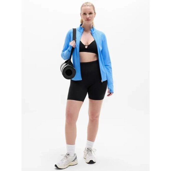 New Athleta XS Salutation Jacket 2.0 Cornflower Blue X-Small Regular - Picture 4 of 6